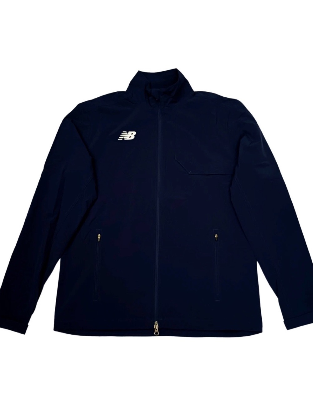 New Balance LW Team Track Jacket Full-Zip Zipped Pockets Navy Mens 3XL